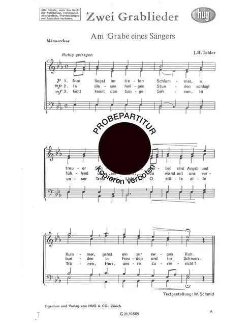 Am Grabe eines Abschied